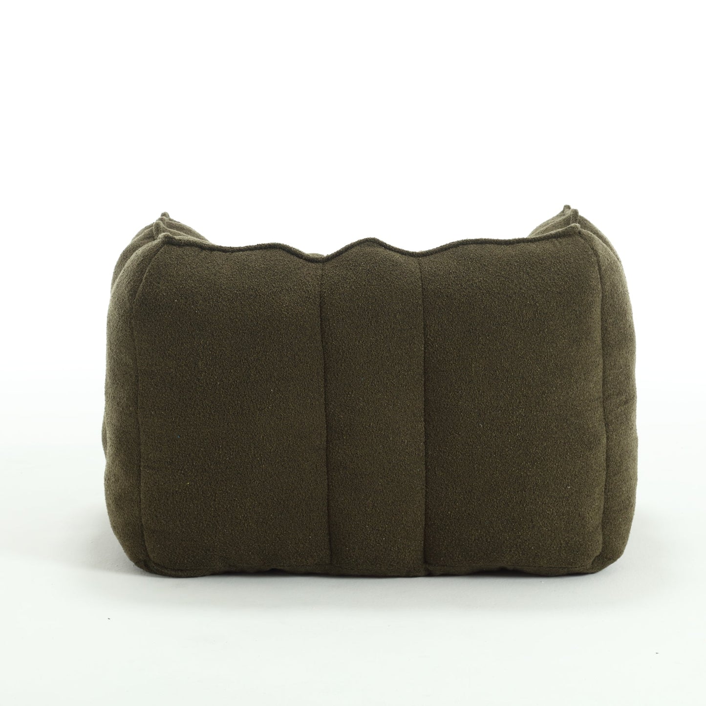Soft Bean Bag Chair with High Resilient Foam(Chips)for living room and bedroom,Comfortable Square Lazy Sofa with Footstool - Korvel