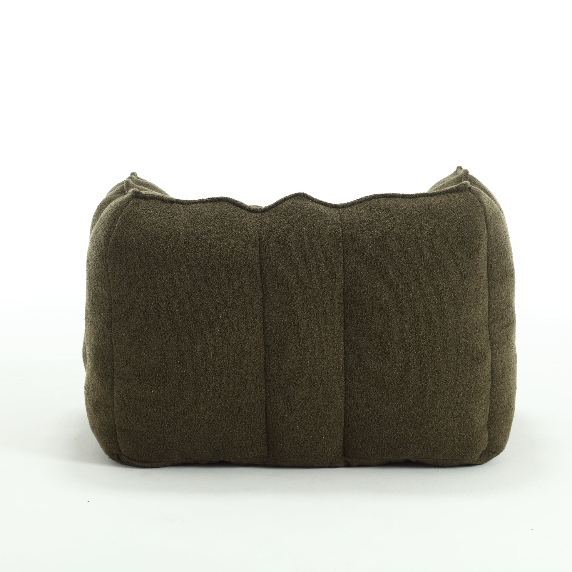 Soft Bean Bag Chair with High Resilient Foam(Chips)for living room and bedroom,Comfortable Square Lazy Sofa with Footstool - Korvel