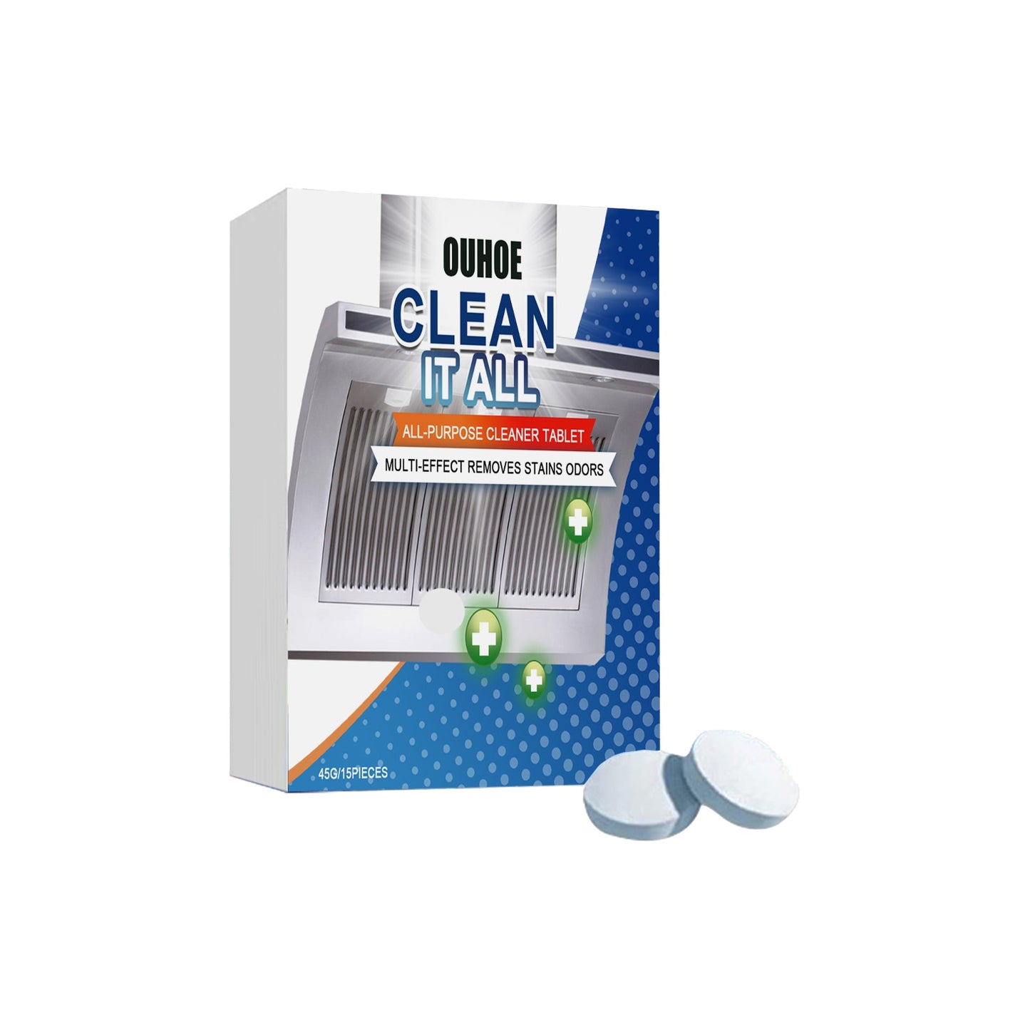 Ouhoe Kitchen Oil Cleaning Effervescent Tablet Household Kitchen Range Hood Oven Cleaning Effervescent Tablet - Korvel