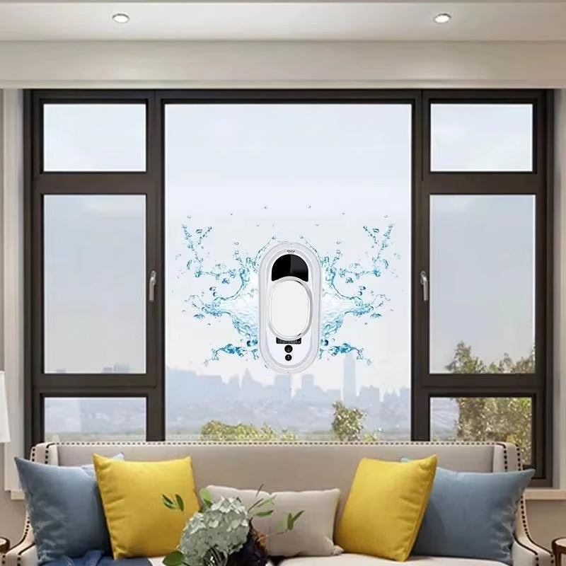 5600Pa Smart Window Cleaning Robot   Auto-Guided, Remote-Controlled Glass Cleaner for Home Use - Korvel