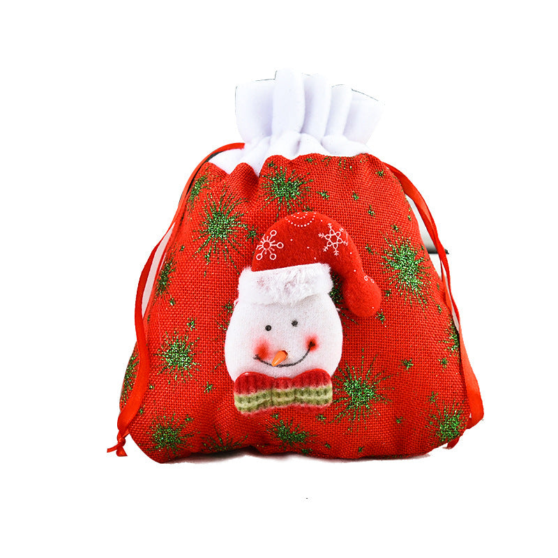 Christmas tote bag gift apple bag Christmas decoration 3D gift bag printed gift bag - Korvel