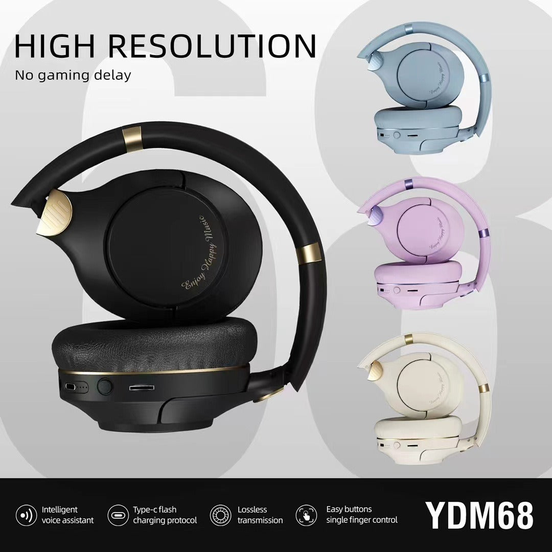 YDM68 new wireless Bluetooth headset with heavy bass gaming headset - Korvel