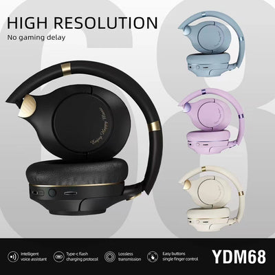 YDM68 new wireless Bluetooth headset with heavy bass gaming headset - Korvel