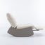 Modern rocking chair recliner, comfortable cushioned recliner with footstool, gray - Korvel