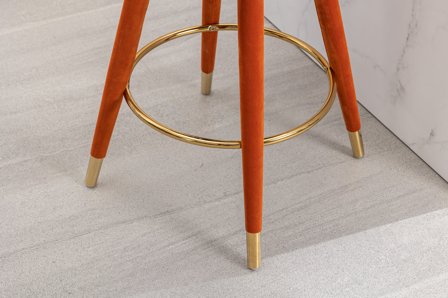Conjunto de 2 Taburetes de Barra de Altura de Mostrador COOLMORE - Patas de Madera Sólida