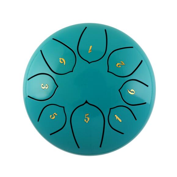 Tongue Drum 6 Inch Steel Tongue Drum Set 8 Tune Hand Pan Drum Pad Tank Sticks Carrying Bag Percussion Instruments Accessories - Korvel