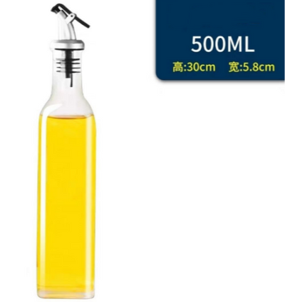 Transparent glass automatic opening and closing nozzle oil bottle - Korvel