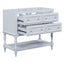 Meuble de salle de bain bleu de 36" avec 4 tiroirs