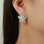 Minimalist Geometric Titanium Steel Pentagram Earrings