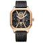 POEDAGAR Fashion Men Luxury Wristwatches Chronograph Luminous Waterproof Date Man Watch Square Dial Leather Quartz Men's Watches - Korvel