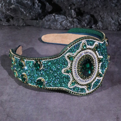 Baroque Palace Style Diamond Hair Hoops for Women