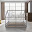 Twin Size House Platform Beds Two Shared Beds Gray - Korvel