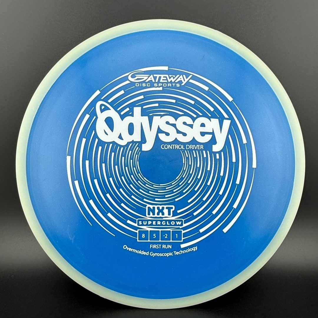 NXT Superglow Odyssey - First Run - Glow Rim Disc Golf Disc