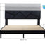 02 Q Black Platform Bed