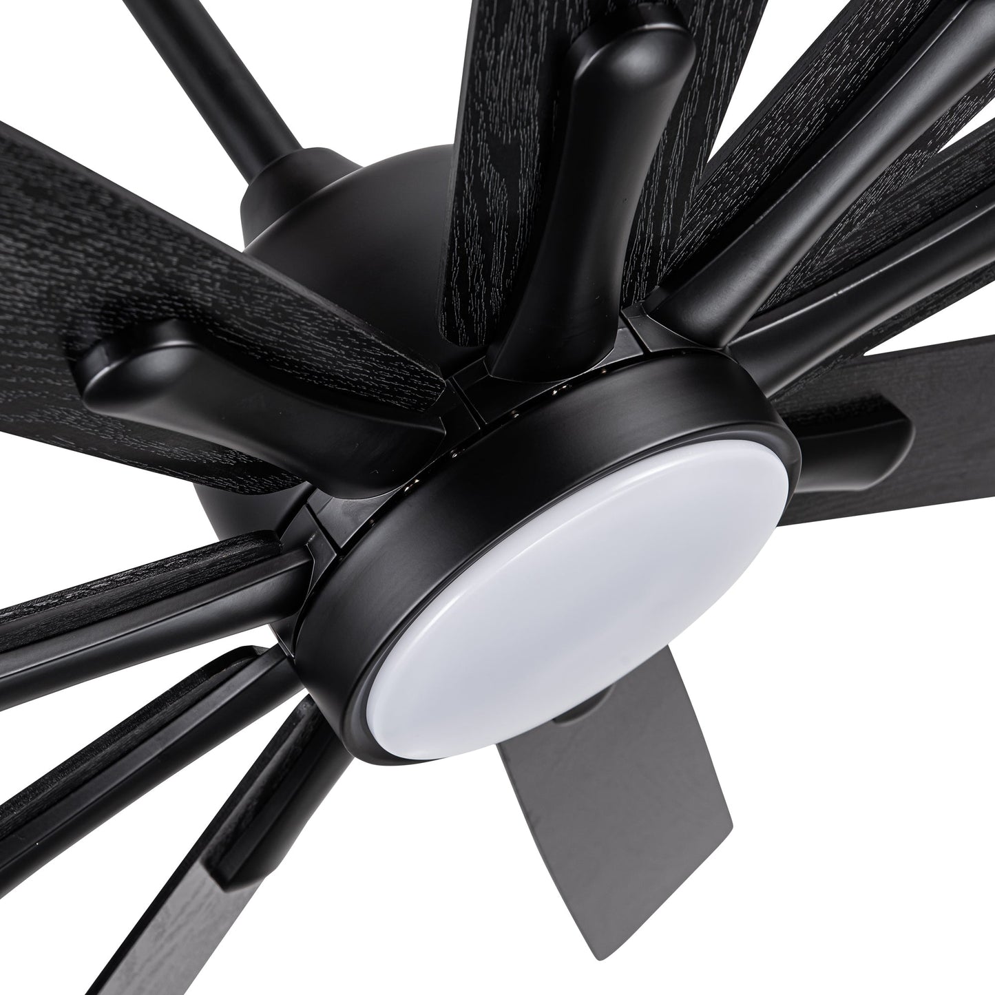 Modern Farmhouse 62-Inch Black Ceiling Fan with Smart Control