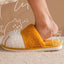 Winter House Warm Fur Slipers For Women Cute Cat paw Designer Bedroom Warm Plush Shoes Non-slip Indoor Women Furry Slippers - Korvel