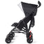 Poussette double pliable ultralégère pour jumeaux - Noir