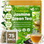 Premium Jasmine Green Tea Bags - Natural & Vegan
