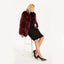 Stylish Fox-Fur Lapel Coat for Women