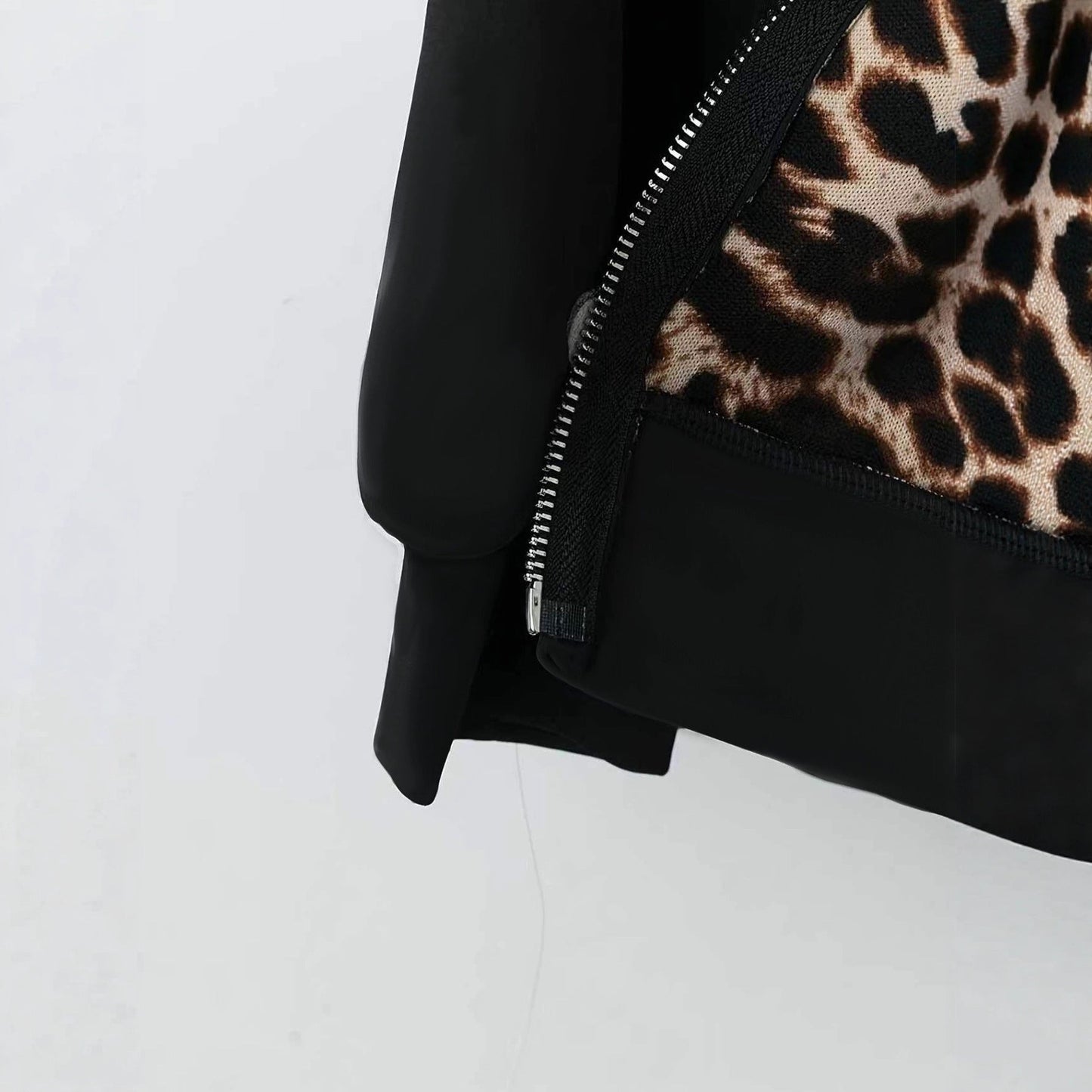 Leopard Print Track Jacket for Women