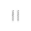 Pendientes de barra texturizada de oro blanco de 14k
