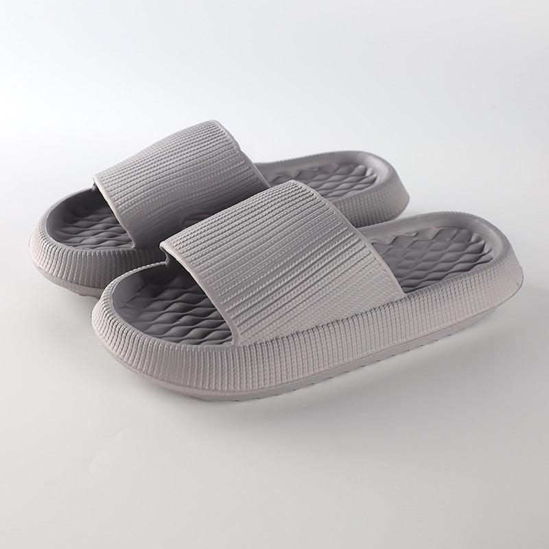 Chaussons d'été en EVA avec motif en losange - Chaussures d'intérieur pour femmes