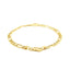 Pulsera de Cadena Figaro de Oro Amarillo de 14k con Corazón
