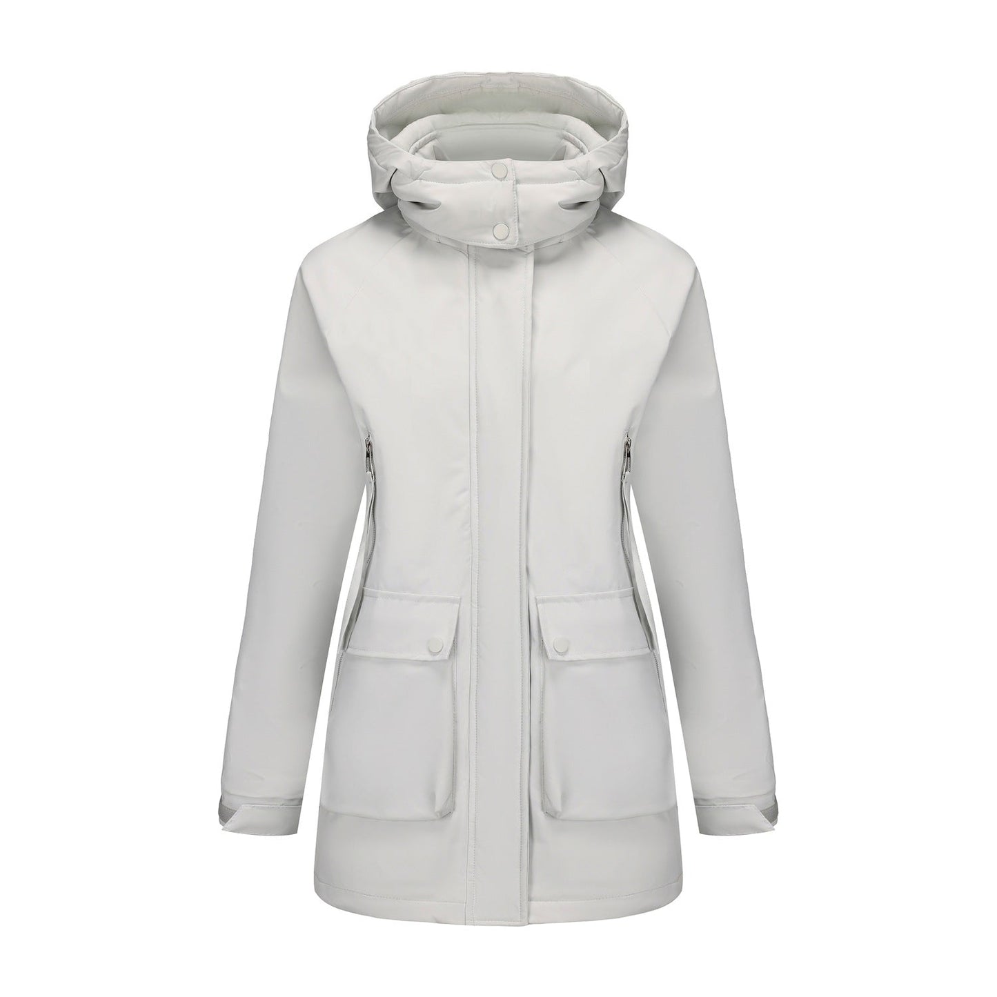 Parka acolchada de forro polar impermeable premium para mujeres