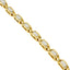 Pulsera de Enlace de Amor con Diamantes de Corte Princesa en Oro Amarillo de 14K
