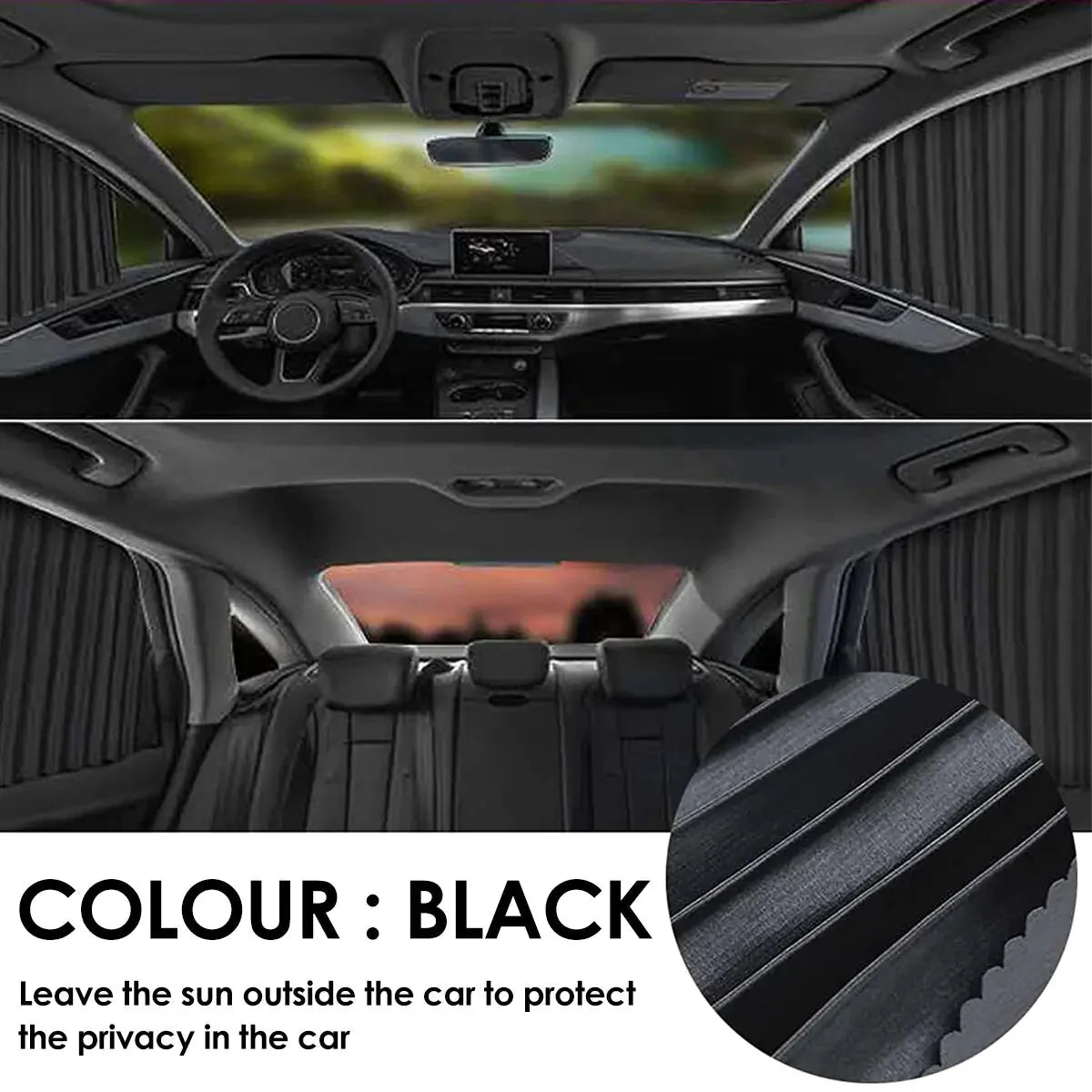 Magnetic Side Window Curtain for Enhanced Privacy