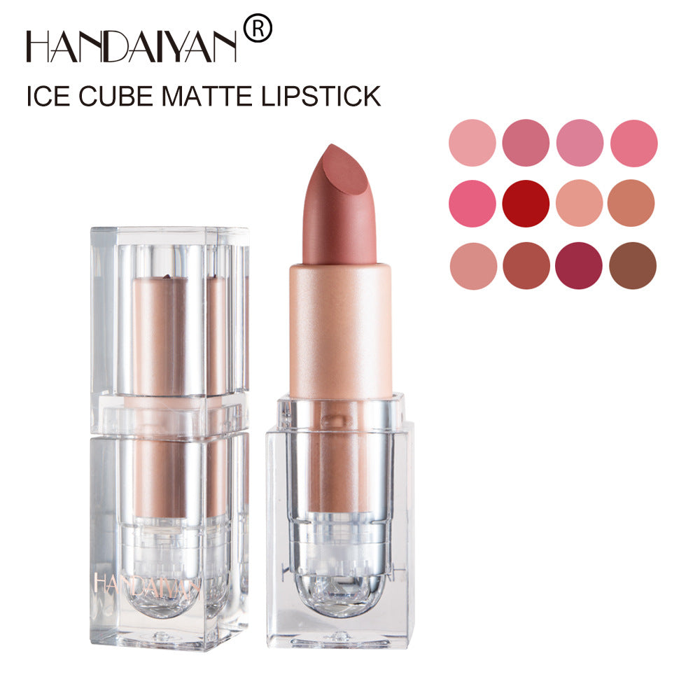 HANDAIYAN Premium Matte Lipstick - 12 Shades of Nude Pink