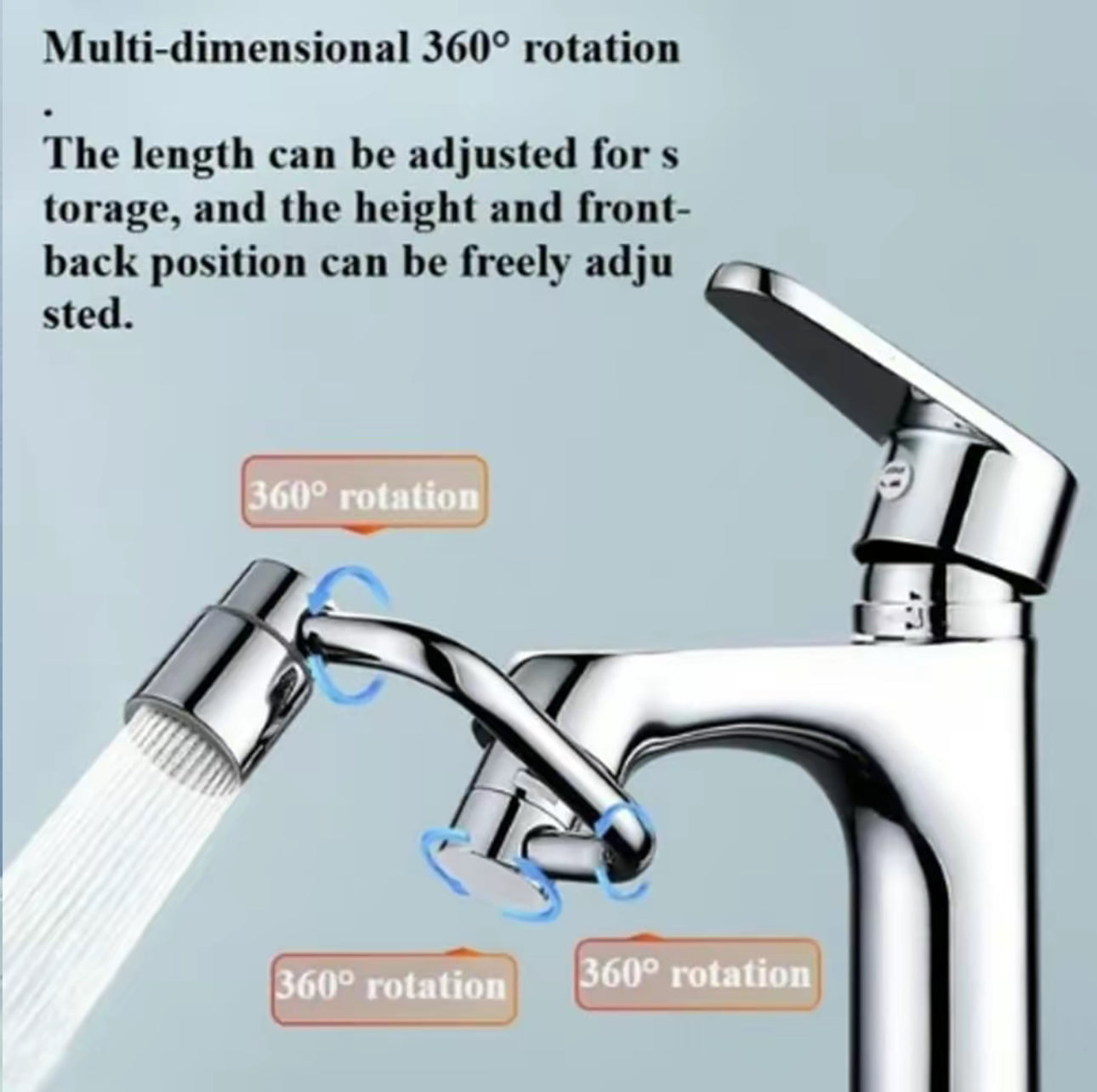 AquaSpin Faucet Extender - Versatile Sink Attachment