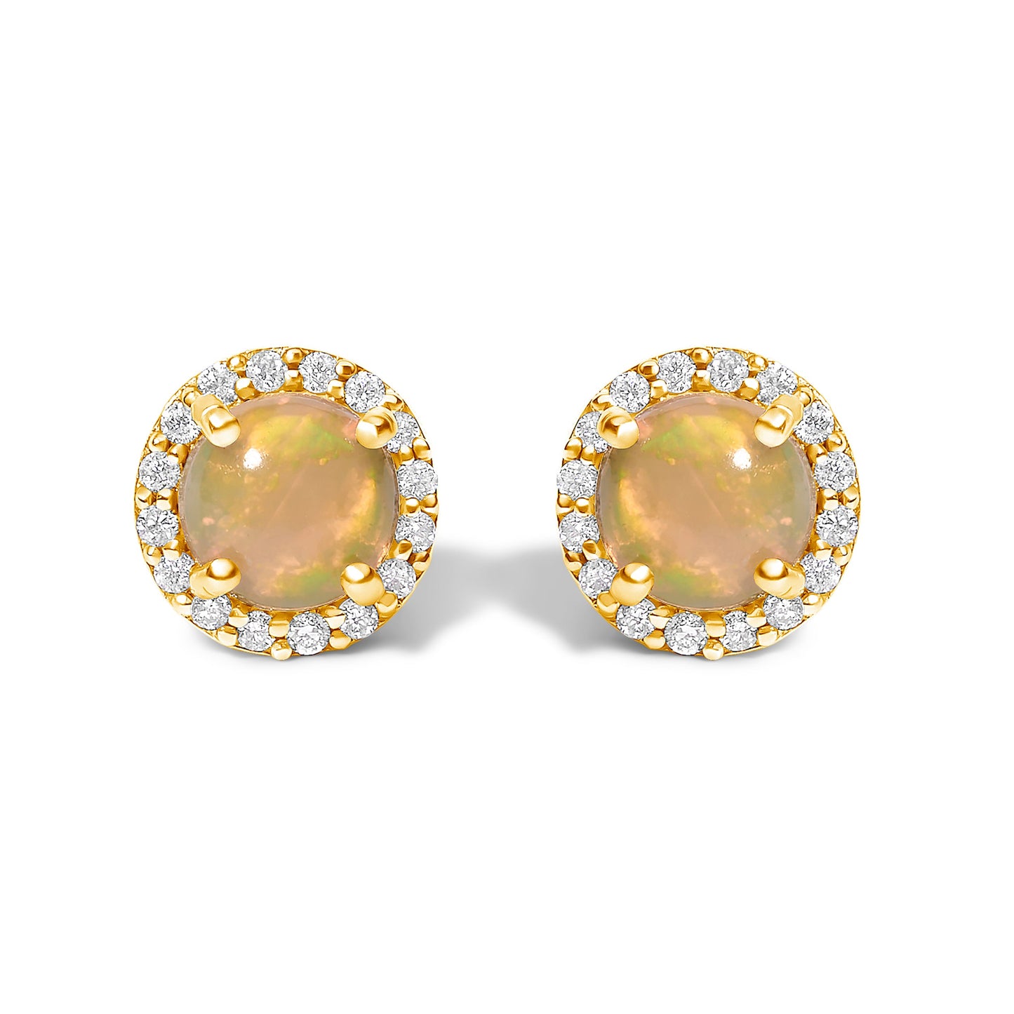 Boucles d'oreilles en or blanc 10K avec améthyste violette et halo de diamants