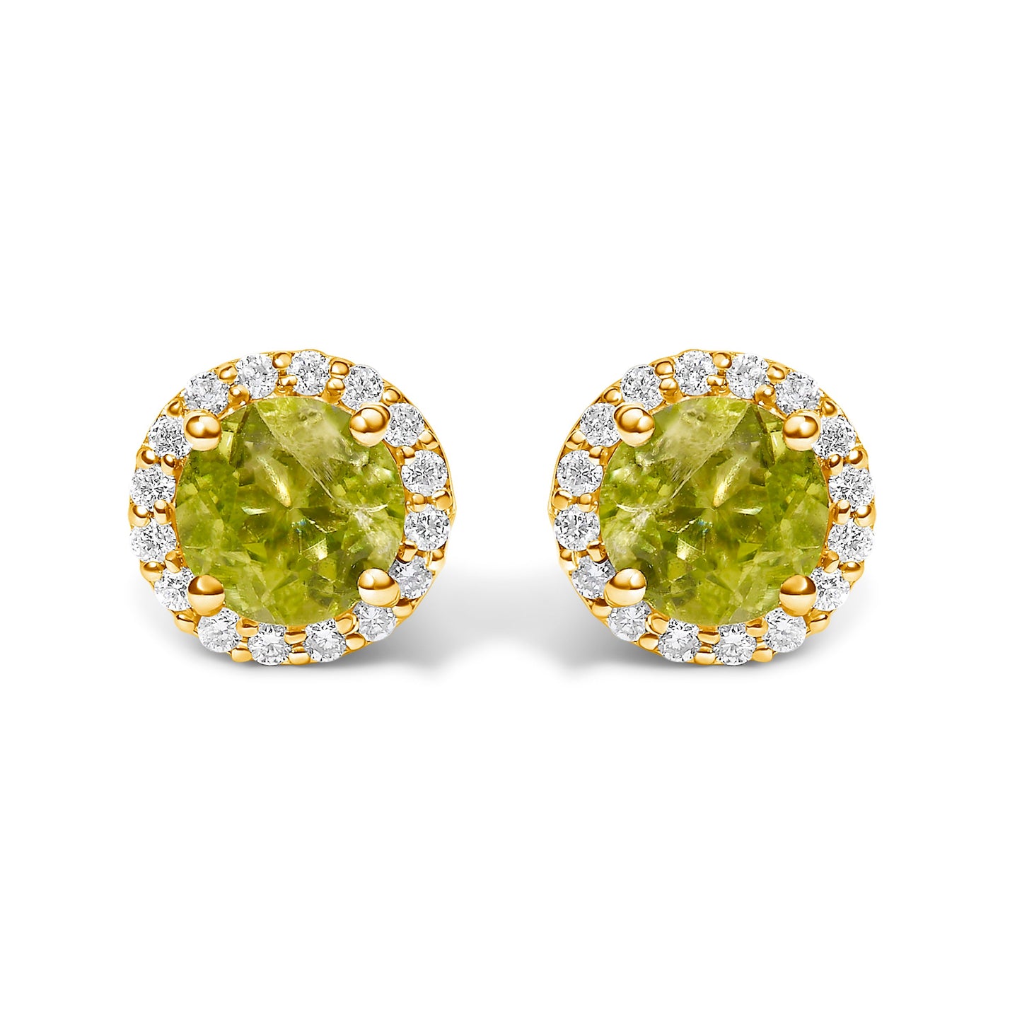 Boucles d'oreilles en or blanc 10K avec améthyste violette et halo de diamants