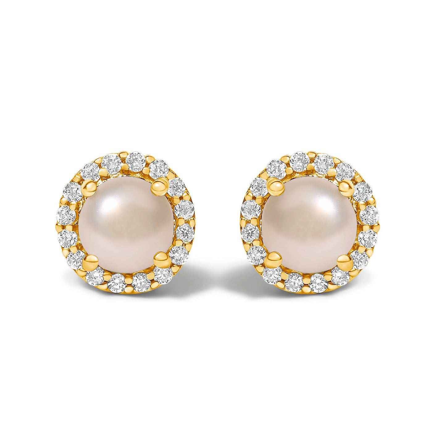 Boucles d'oreilles en or blanc 10K avec améthyste violette et halo de diamants
