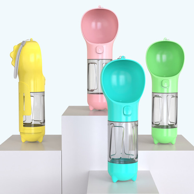Botella de Agua Multi-Funcional para Mascotas