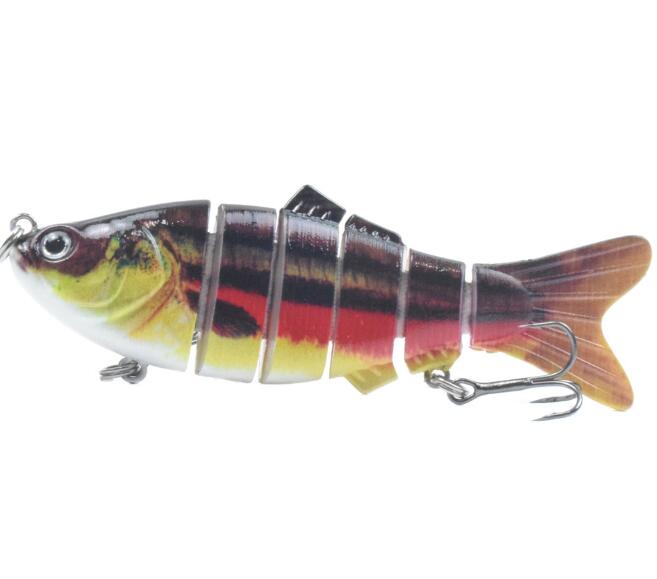 10cm 16.5g Multi-section Lure With Ring Beads Simulation Luya Multi-section Lure Submerged Bionic 6-section Lure - Korvel