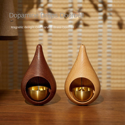 Dopamine Doorbell Water Drop Wind Chime - Copper Bell Decor