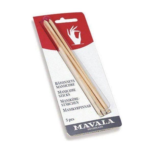 Mavala Manicure Sticks - Set of 5 Wooden Cuticle Pushers