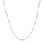 Chaîne en maillons facettés en or blanc 14k - 1,3 mm