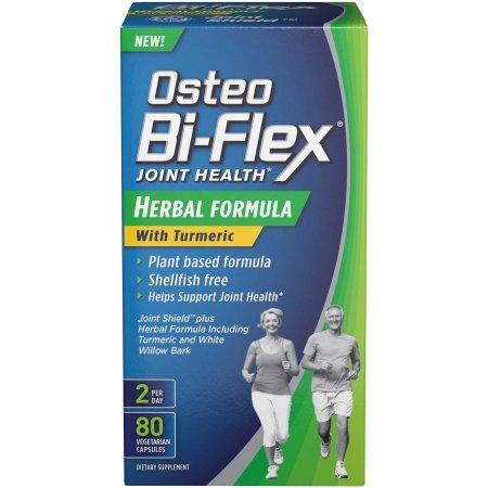 Osteo Bi-Flex Formule Herbacée pour la Santé des Articulations avec Capsules de Curcuma