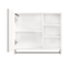 Cabinet de rangement moderne pour salle de bain 32x28 pouces avec éclairage LED