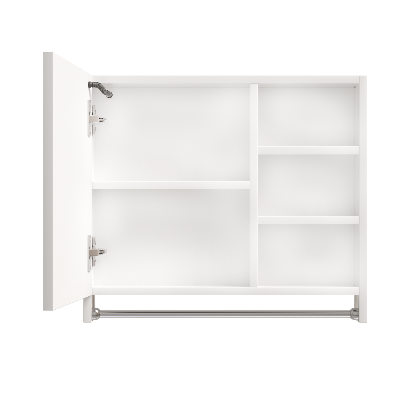 Cabinet de rangement moderne pour salle de bain 32x28 pouces avec éclairage LED