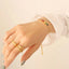 Pulsera de Titanio Acero con Zirconio en Contraste