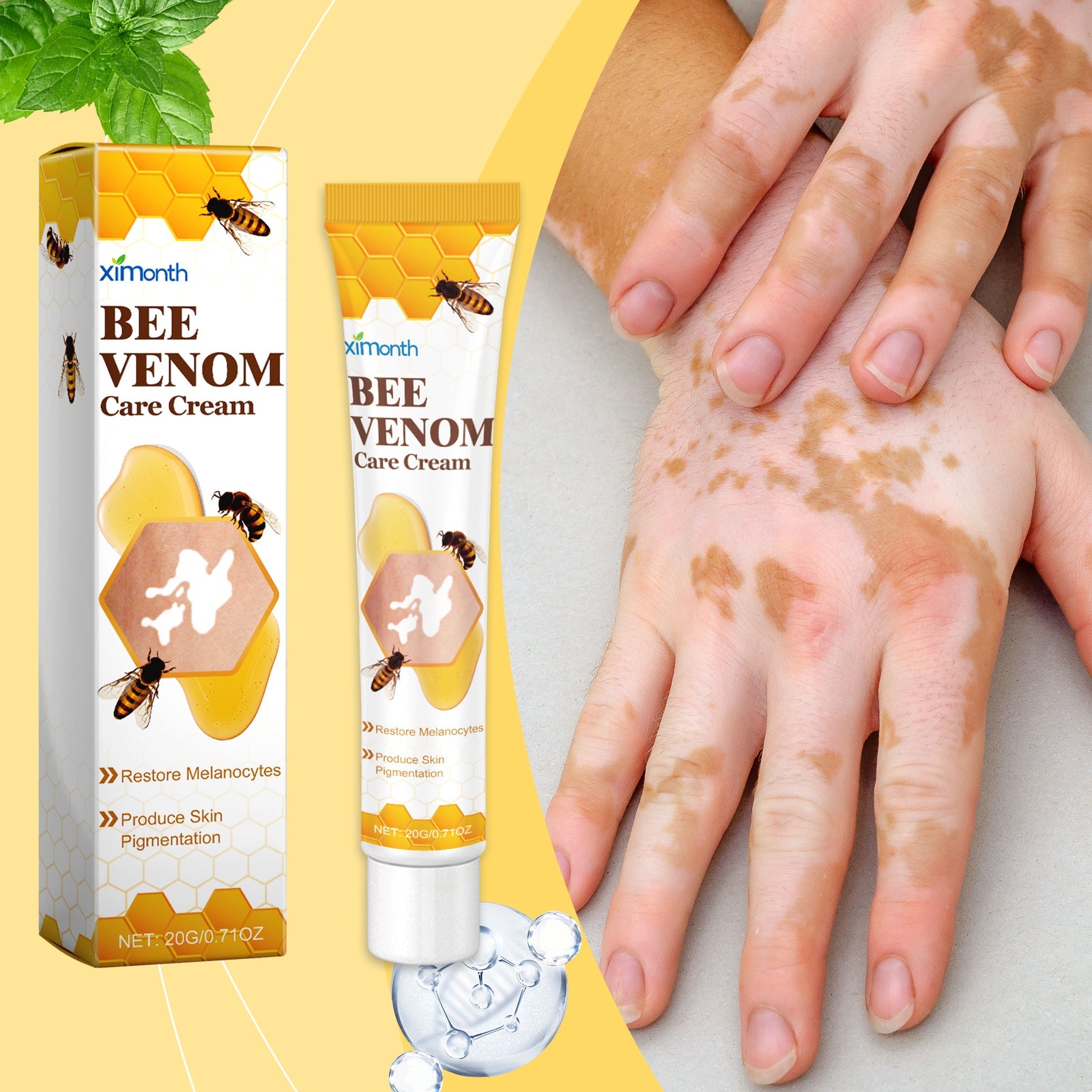 Bee Venom White Spot Care Cream Bee Venom Repair Skin Moisturizing Skin Care Topical Cream - Korvel