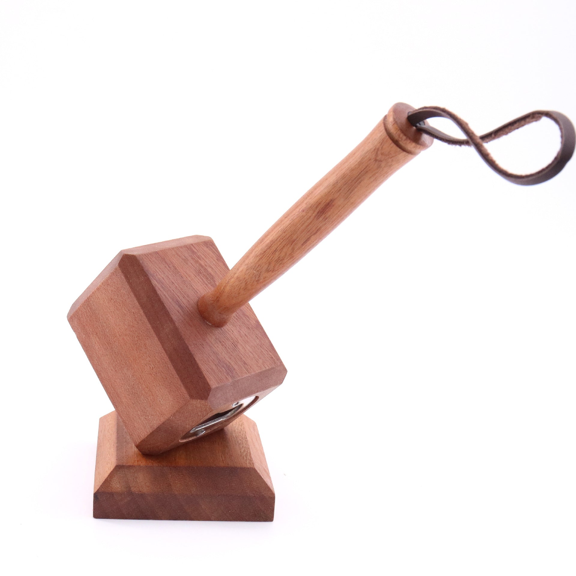 Bottle opener bottle opener beer beverage soda black walnut solid wood handle home personality creative bottle opener artifact - Korvel
