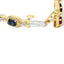 Bracelet Halo en Diamants et Multi-Gemmes en Or Jaune 14K