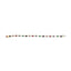 Bracelet Halo en Diamants et Multi-Gemmes en Or Jaune 14K