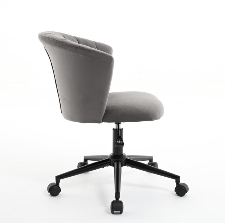 Home Office Chair, Velvet Fabric Swivel Flower Shape Computer Desk Chair for Home Office or Bedroom - Korvel