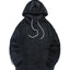 Hoodie en Fleece à Manches Longues avec Cordon de Serrage pour Homme